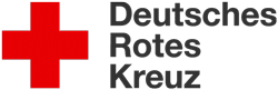 Logo des DRK Hausnotrufs mit rotem Kreuz